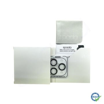 iPhone 15 Pro Max Spada Kamera Lens Koruyucu - Titanium White