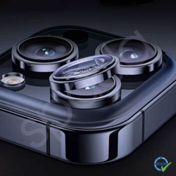 iPhone 16 Pro Spada Kamera Lens Koruyucu - Black