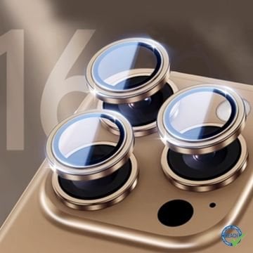 iPhone 16 Pro Spada Kamera Lens Koruyucu - Gold