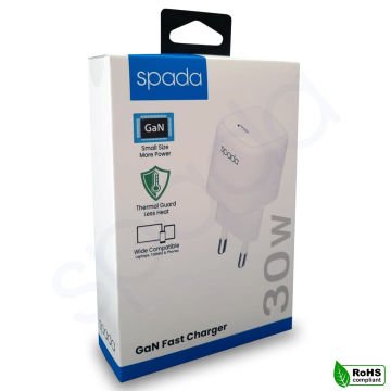 Spada GAN Hızlı Şarj Cihazı 30W Type C Çıkış