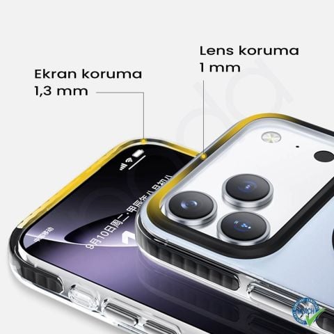 iPhone 17 Pro Max Spada Icon Magsafe Füme Kapak