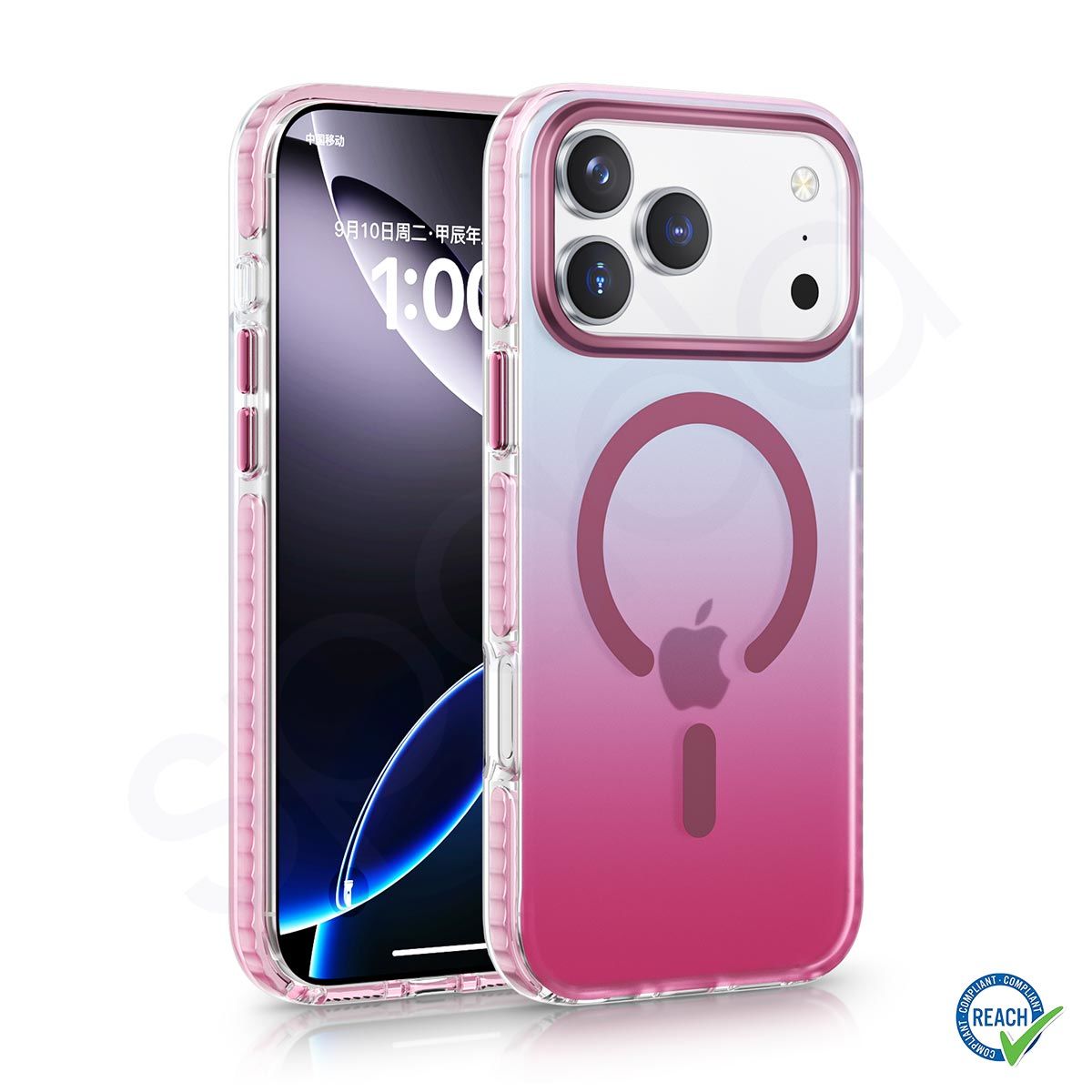 iPhone 17 Pro Max Spada Icon Magsafe Pembe Kapak