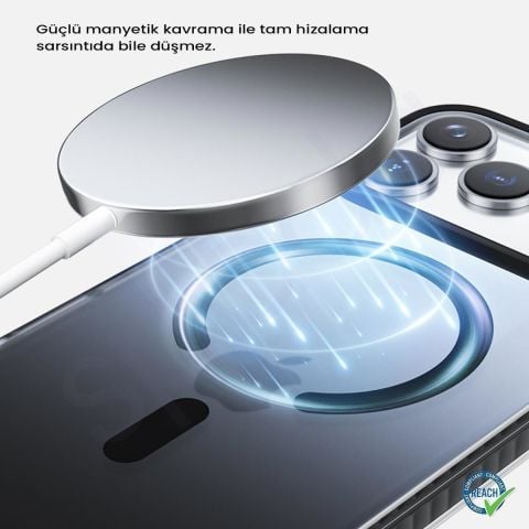 iPhone 17 Pro Spada Icon Magsafe Füme Kapak