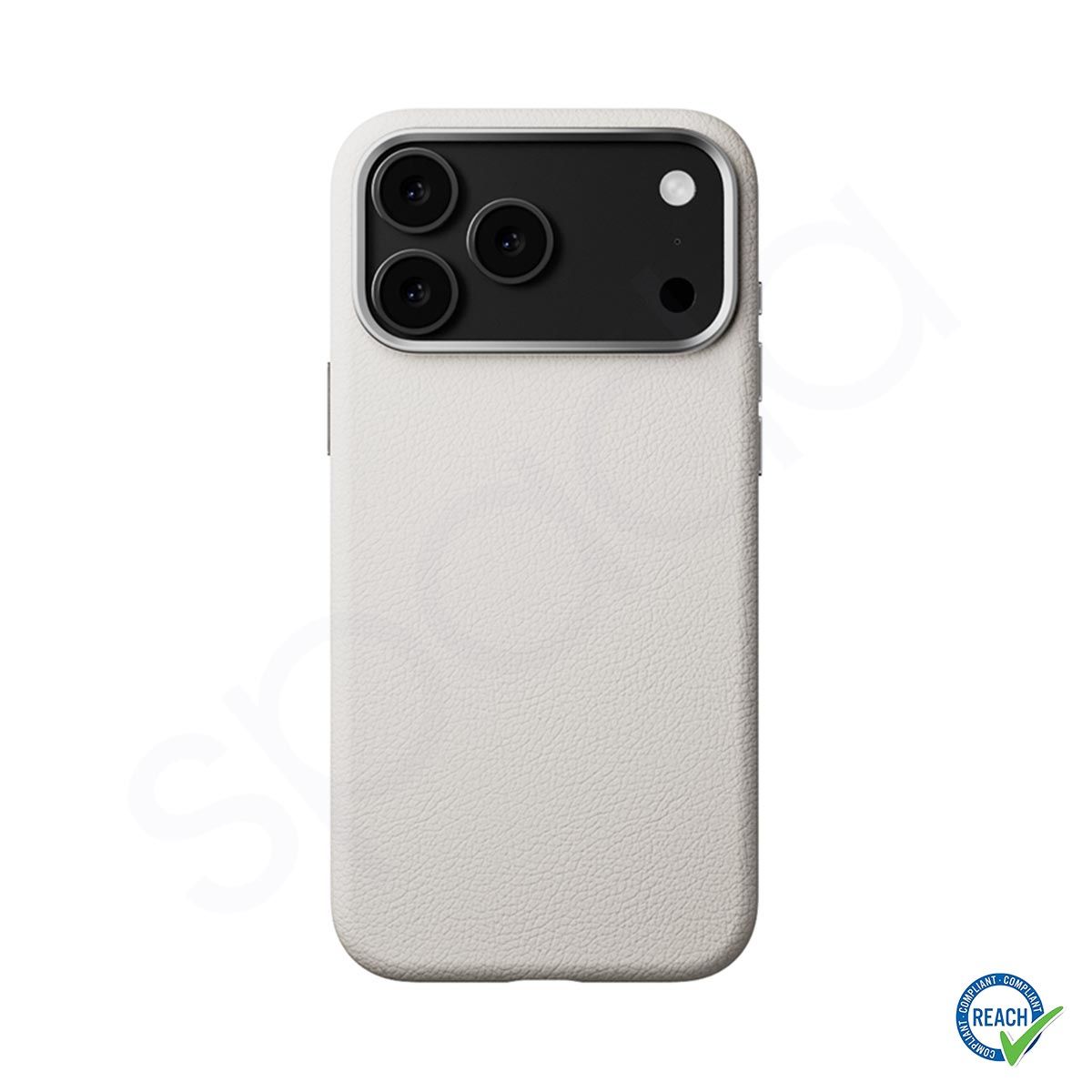 iPhone 17 Pro Spada Pelle Magsafe Beyaz Kapak