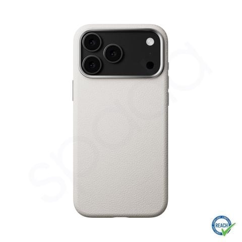 iPhone 17 Pro Spada Pelle Magsafe Beyaz Kapak