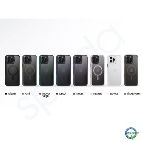 iPhone 17 Pro Spada Panzer Magsafe Siyah Kapak