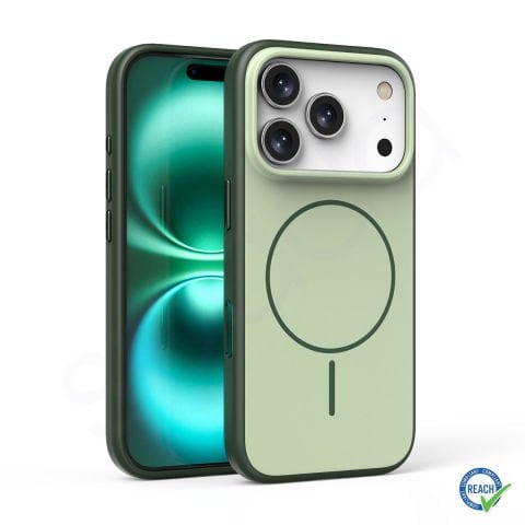 iPhone 17 Pro Max Spada Doppel Magsafe Yeşil Kapak